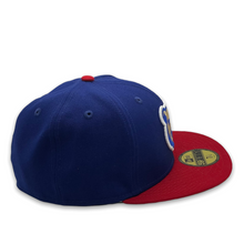 Load image into Gallery viewer, 59Fifty MiLB Iowa Cubs 2-Tone Royal/Red - Green UV
