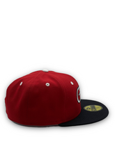 Load image into Gallery viewer, 59Fifty MiLB Greenville Braves 2-Tone Red/Navy - Grey UV
