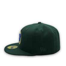 Load image into Gallery viewer, 59Fifty Chicago Cubs Wrigley Field by Legit Dark Green - Pink UV
