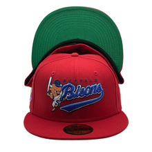 Load image into Gallery viewer, 59Fifty MiLB Buffalo Bisons VFTV Red - Green UV
