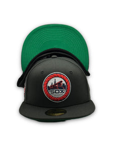 59Fifty Chicago White Sox Comiskey Park Black Crown Collection - Green UV