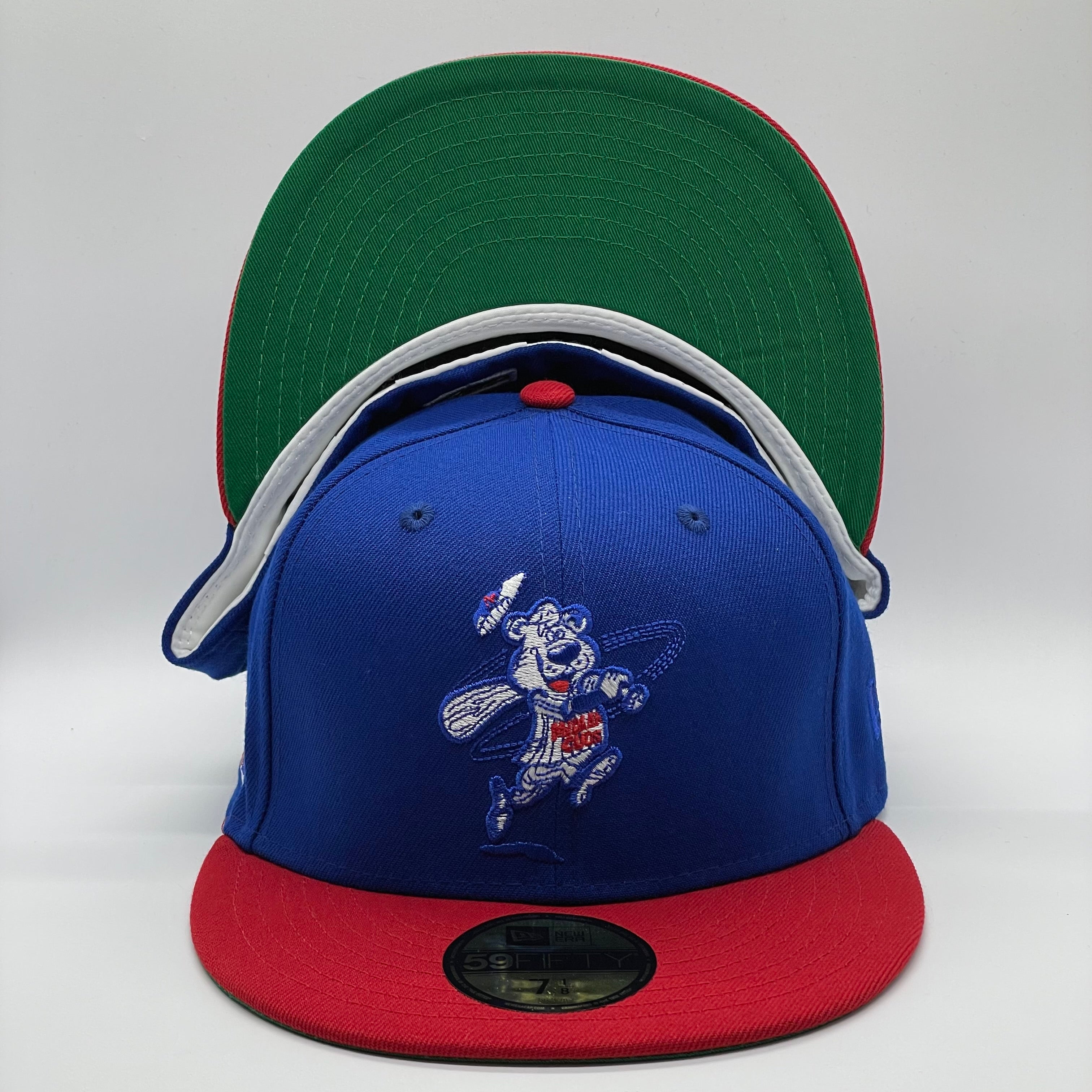 59FIFTY Milb Iowa Cubs 2-Tone Royal/Red - Green UV 7 1/8