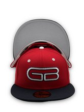 Load image into Gallery viewer, 59Fifty MiLB Greenville Braves 2-Tone Red/Navy - Grey UV
