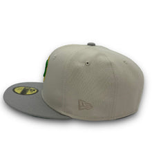Load image into Gallery viewer, 59Fifty 2.0 Chicago Cubs St. Patrick&#39;s Day 1990 ASG 2-Tone Stone/Grey - Green UV

