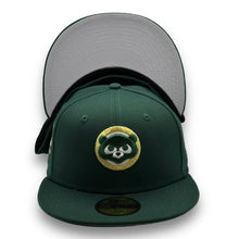 Load image into Gallery viewer, 59Fifty Chicago Cubs St. Patricks Day 1990 ASG Dark Green - Grey UV
