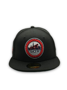 59Fifty Chicago White Sox Comiskey Park Black Crown Collection - Green UV