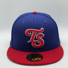 Load image into Gallery viewer, 59Fifty MiLB Tennessee Smokies Southern League 2-Tone Royal/Red - Grey UV
