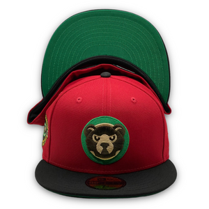 CoC x Burdeens Chicago 'Sounds on Cermak' 59Fifty Chicago Cubs 2-Tone Red/Black - Green UV