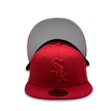 Load image into Gallery viewer, 59Fifty MLB Chicago White Sox Tonal Color Pack Scarlet - Grey UV
