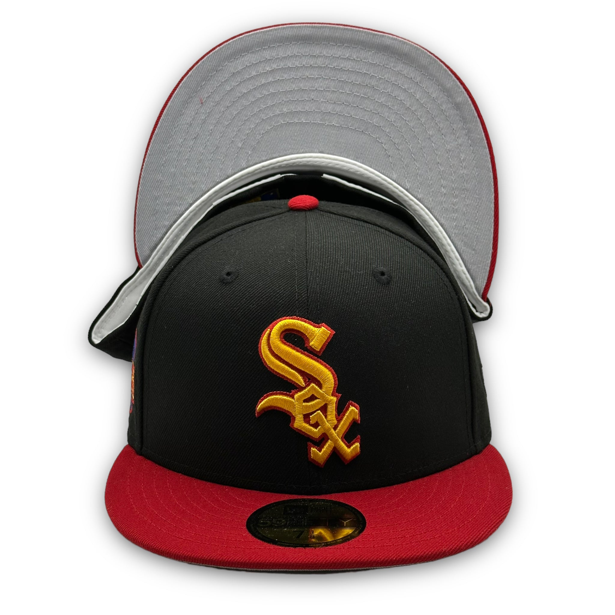 Men's New Era Scarlet Chicago White Sox 2005 World Series Undervisor  59FIFTY Fitted Hat