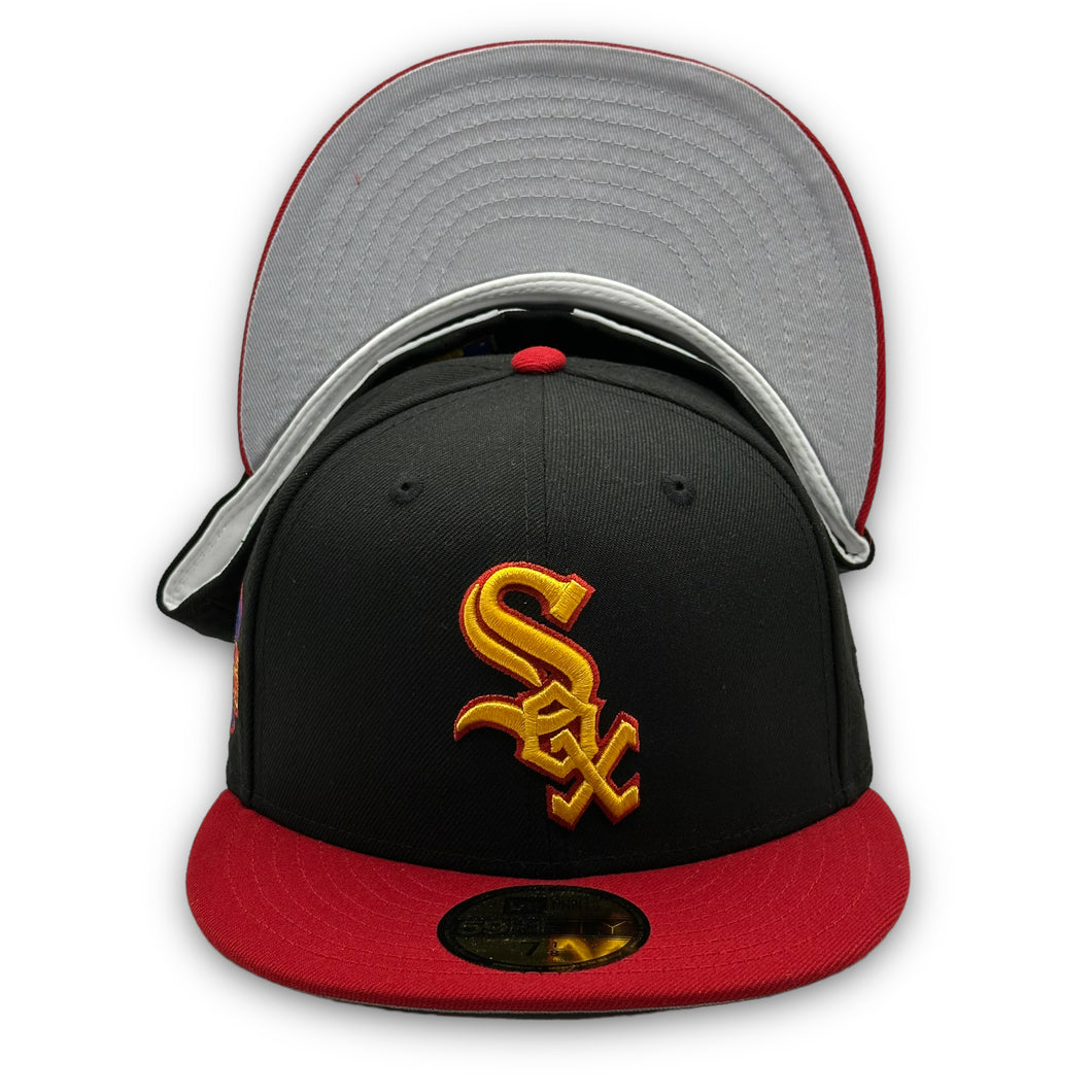 DifferentlyUptown x Burdeens 59Fifty Chicago White Sox 2005 WS Black 2-Tone - Grey UV