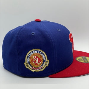 59Fifty MiLB Tennessee Smokies Southern League 2-Tone Royal/Red - Grey UV