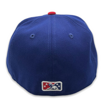 Load image into Gallery viewer, 59Fifty MiLB Iowa Cubs 2-Tone Royal/Red - Green UV
