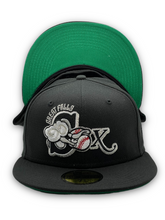 Load image into Gallery viewer, 59Fifty MiLB Great Falls White Sox Black - Green UV
