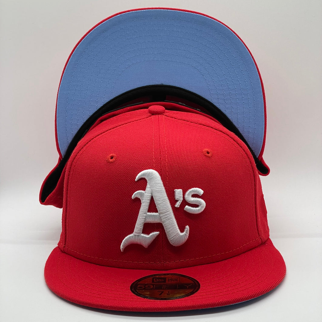 59Fifty Oakland Athletics 1989 Battle of the Bay Red - Icy Blue UV