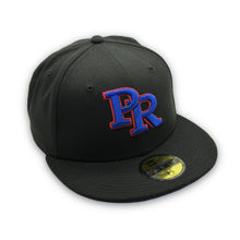 Load image into Gallery viewer, 59Fifty Custom Puerto Rico &quot;PR&quot; Black/Royal UV

