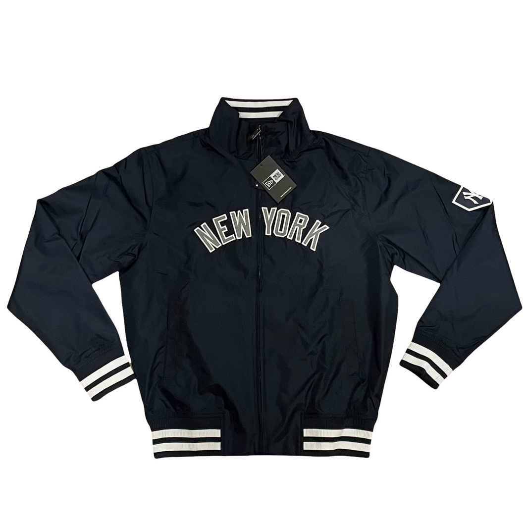 New York Yankees New Era Full Snap Jacket - Navy