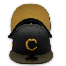 Load image into Gallery viewer, CoC x Burdeens Chicago &#39;Sounds on Cermak&#39; 59Fifty Chicago Cubs 2-Tone Black/Brown - Tan UV
