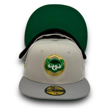 Load image into Gallery viewer, 59Fifty 2.0 Chicago Cubs St. Patrick&#39;s Day 1990 ASG 2-Tone Stone/Grey - Green UV
