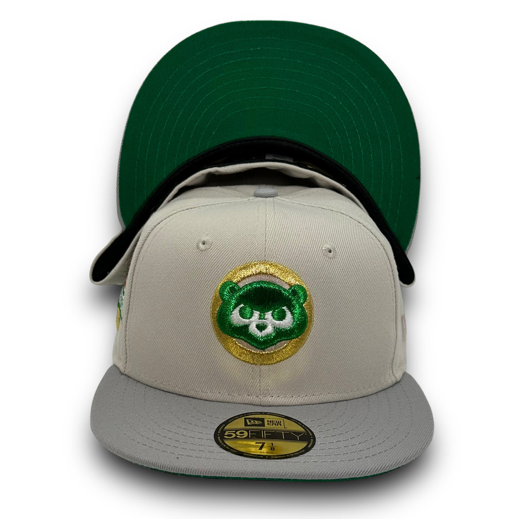 59Fifty 2.0 Chicago Cubs St. Patrick's Day 1990 ASG 2-Tone Stone/Grey - Green UV