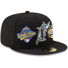 Load image into Gallery viewer, 59Fifty Florida Marlins 2x World Champions Black - Grey UV
