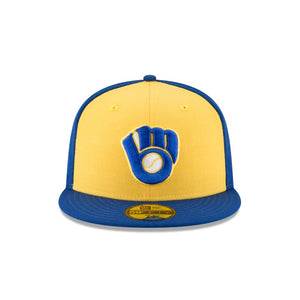 59Fifty Milwaukee Brewers 1978 Cooperstown Collection Royal/Yellow - Grey UV