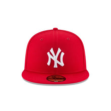 Load image into Gallery viewer, 59Fifty New York Yankees MLB Basic Scarlet - Grey UV
