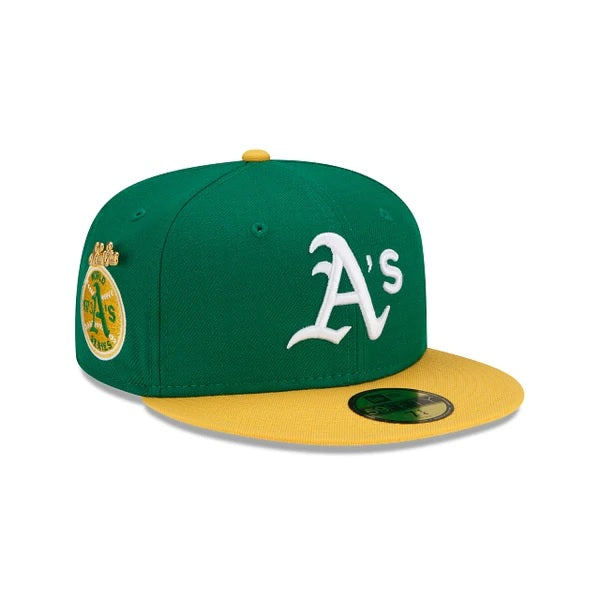 Milwaukee Braves 1957 Logo History 59Fifty Fitted - Green UV