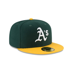 Oakland Athletics Home Authentic Collection 59Fifty Fitted On-Field - Black UV